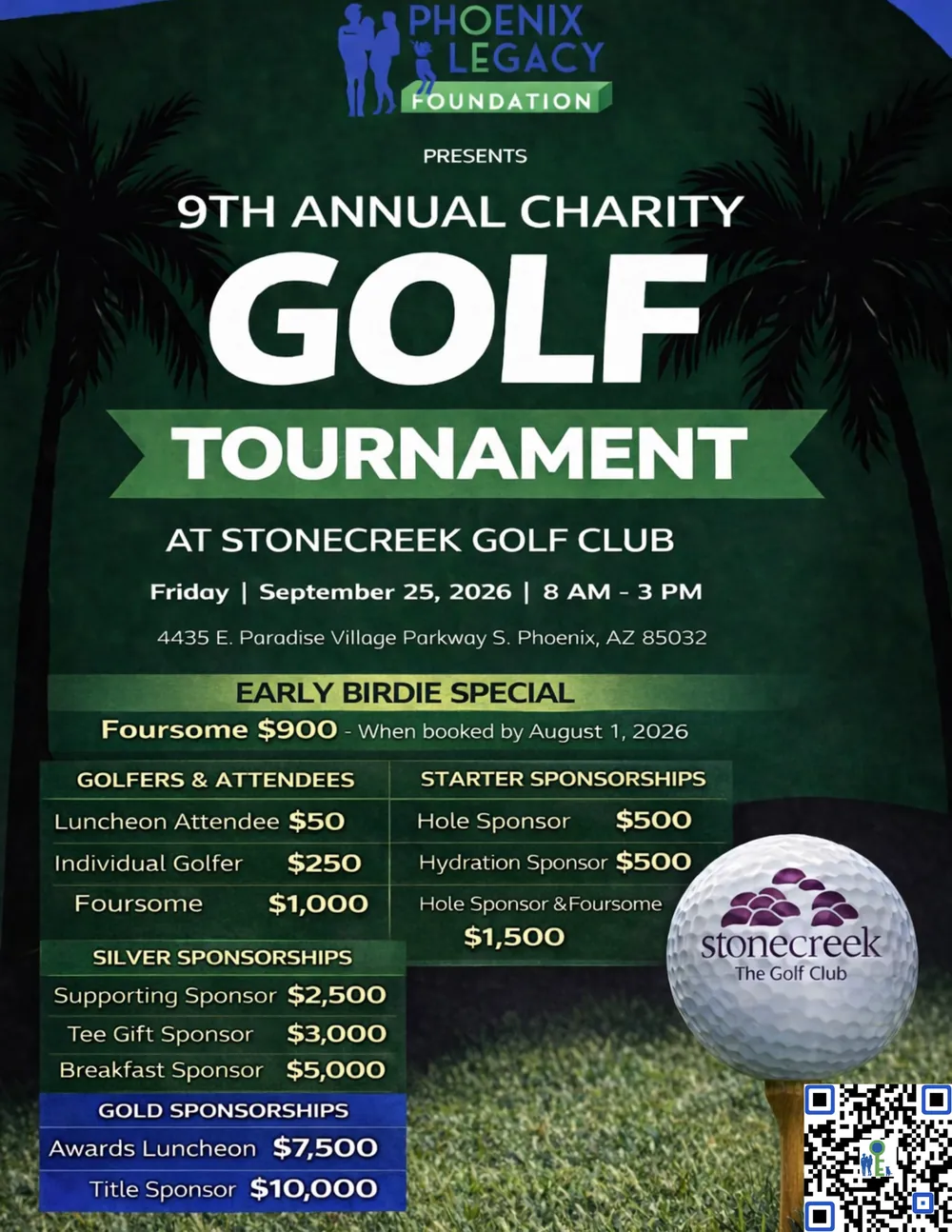 Phoenix Legacy Foundation’s Ninth Annual Charity Golf Tournament